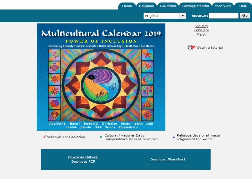 2024 Multicultural Diversity Calendar